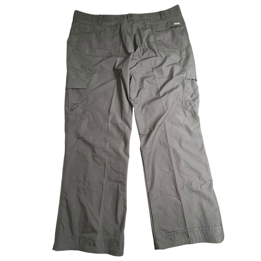 Berne Mens 44X30 Gray Relaxed Straight Leg‎ Cargo Canvas Workwear Pants - Picture 3 of 8
